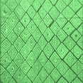 thumbnail image 1 of Ahgly Company Indoor Square Abstract Emerald Green Modern Area Rugs, 7' Square, 1 of 4