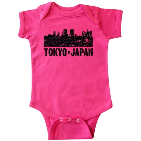

Inktastic Tokyo Japan City Skyline with Grunge Gift Baby Boy or Baby Girl Bodysuit