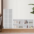thumbnail image 2 of Librero Organizador de 8 Cubos Estante Minimalista de Madera para Libros y Organizar Mueble 120 * 30 * 60cm de Grande Librería de Pared con Estantería para Sala Oficina Dormitorio, 2 of 7