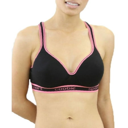 ToBeInStyle Women's Cotton Padded Racerback WireFree Sports Bra