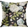 thumbnail image 1 of EREHome Colorful Floral Watercolor Pattern with Flowers Hydrangeas and Roses Green Brush Botanical Throw Pillowcase Cover Cushion Case Home Decor 20x20 inch, 1 of 1