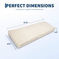 thumbnail image 2 of Garvee 54"x18" Outdoor Bench Cushion Water-Resistant Non-Slip with Ties for Porch Sofa Settee, Beige, 2 of 8