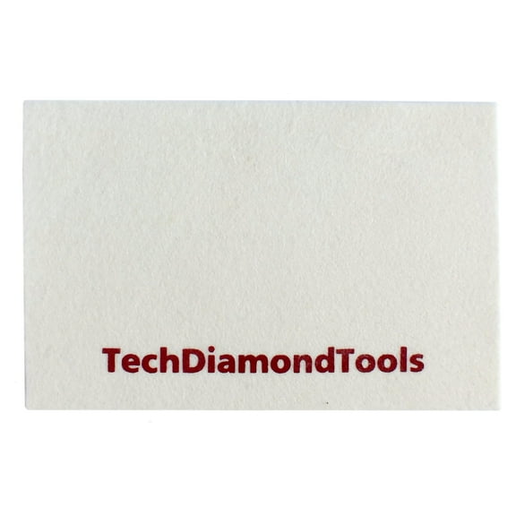 TechDiamonTools Wool Cloth for Buffing or Polishing with Diamond Pastes and Powders 1 piece red