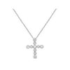 Tiffany & Co Paloma Picasso 18K White Gold Diamond Cross Pendant 0.30cttw Pre-Owned