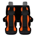 thumbnail image 2 of KUIFORTI Orange Auto Seat Covers Full Set 4 Pack Vehicle Seat Protector Front and Rear Split Bench for Cars Easy to Install Accessories Auto Trucks Van SUV, 2 of 7