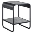 thumbnail image 1 of Mesa auxiliar de madera Raziela de Table Acme, color gris negro, 1 of 6