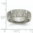 thumbnail image 6 of Titanium Beveled Edge Notched 8mm Brushed Band, 6 of 6