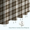 thumbnail image 6 of Brown and White Checkerboard Checkered Pattern Shower Curtain 72"x72" ,Bathroom Decorative Shower Curtains Set with 12 Hooks,Modern Waterproof Washable Shower Curtain, 6 of 6