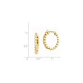 thumbnail image 2 of Quality Gold EM5410-075-Y 14K Diamond Hinged Hoop Mounting Earring, 2 of 2