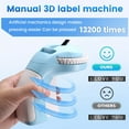 thumbnail image 4 of Portable 3D Embossing Label Printer DIY Manual Label Printing 12965 Manual Typewriter Blue, 4 of 9