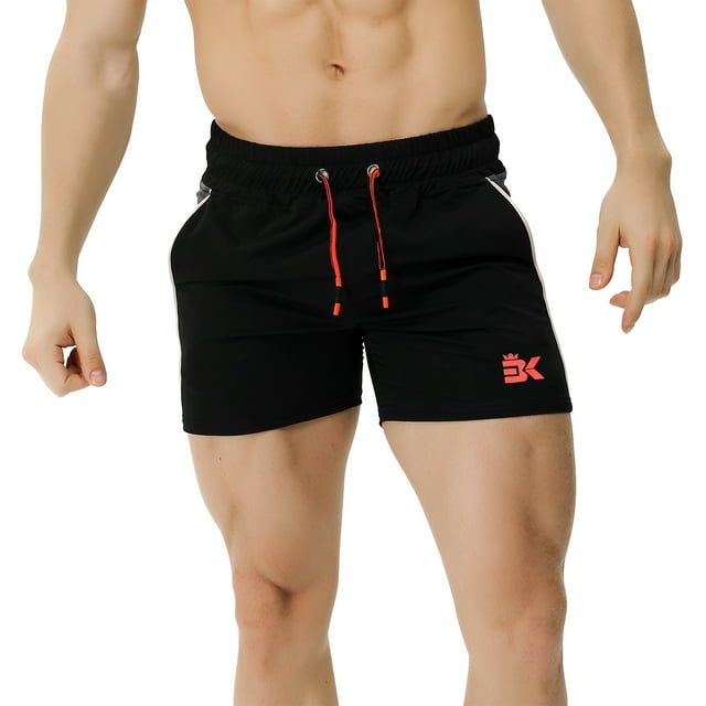 BROKIG Mens 5" Gym Bodybuilding Shorts Running Workout Lightweight
