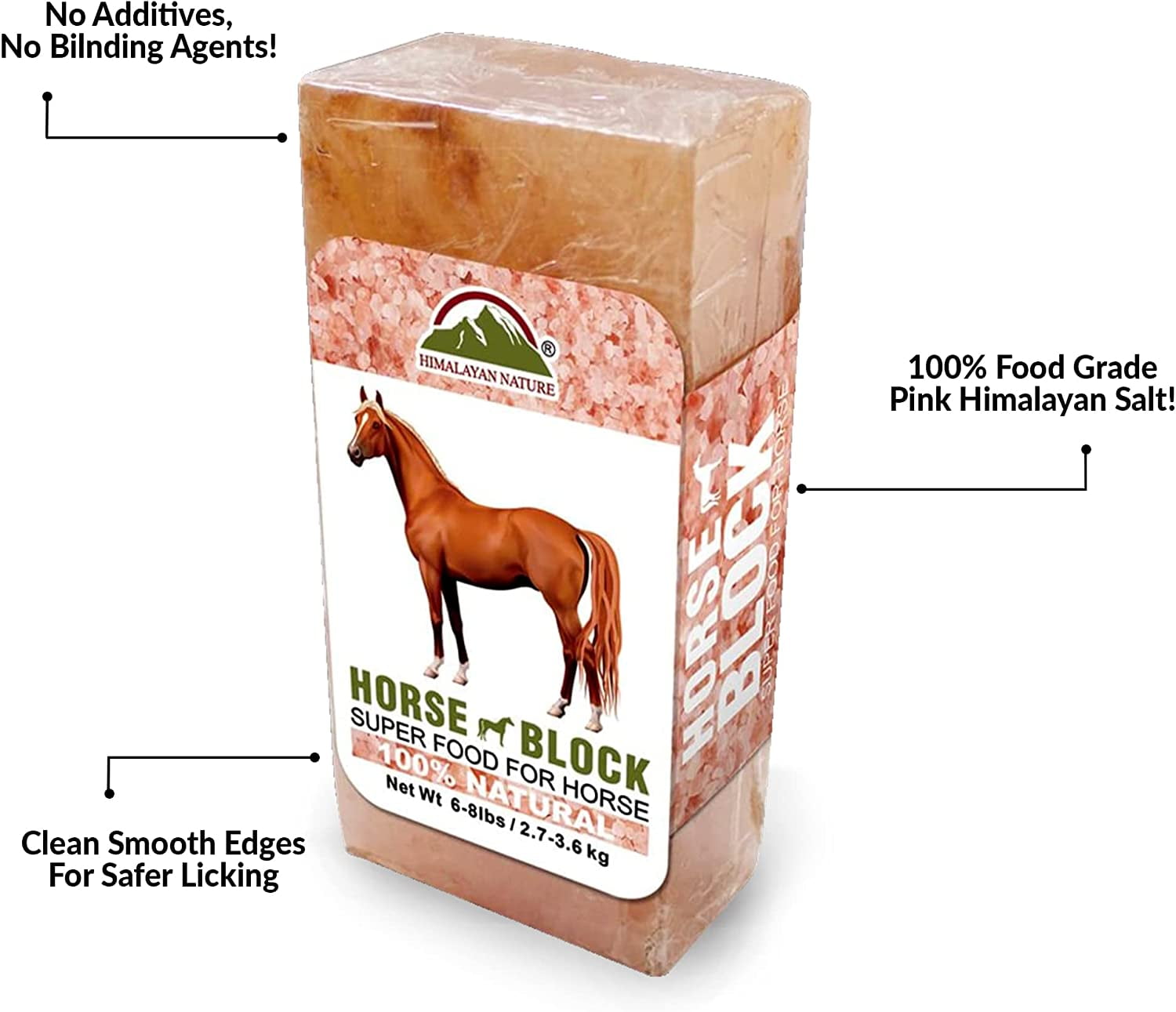 HIMALAYAN PINK SALT 84 Licking Salt Brick for Deer, Pink Rock Mineral Natural - pack of 2