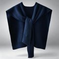 thumbnail image 3 of Women's Fashion Knitted Shawl Sweater Wraps for Women Travel Casual Scarf Cape Shoulder Tops Navy Free Size, 3 of 4