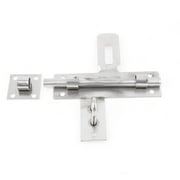 Unique Bargains Gate Stainless Steel Lock Padlock Latch Bolt Hasp Stapler 6.7