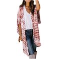 thumbnail image 2 of Nouveaux Hauts d'Été pour Femmes 2023 Mode Grande Taille Col Rond Manches Longues Imprimé Blouses Décontractées pour Sorties Chemise à Manches Longues pour Femmes, 2 of 9