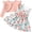Blush Pink Butterfly Print, variant on Aideaone Toddler Girls Dress Sleeveless Floral with Ruffle Cardigan 2 Piece Outfit Set 2-6T