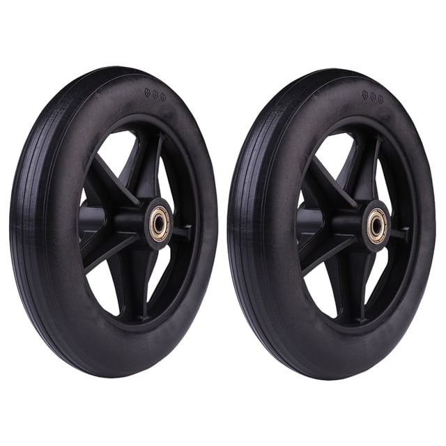 Rueda delantera para silla de ruedas Riwesomey 2 unids/set alta resistencia neumático sólido