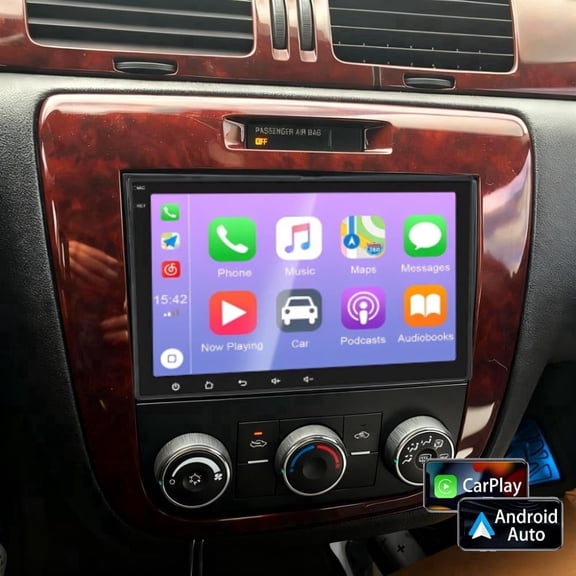 Molaner Android 15 Car Stereo for Chevrolet Impala 2006-2013 8 inch IPS Touch Screen Car Radio Fit for Wireless Carplay/Android Auto,GPS, WiFi, Bluetooth, FM, 2 32G