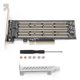 thumbnail image 1 of Tarjeta de transferencia MKey NVMe M.2 a PCIe X8 Tarjeta adaptadora SSD de almacenamiento de gran capacidad de dos dígitos, 1 of 5