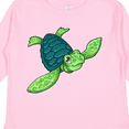 thumbnail image 4 of Inktastic Sea Turtle with Swirls Boys or Girls Long Sleeve Toddler T-Shirt, 4 of 5