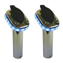 Sea Sense Boat Rod Holders 50091525 | Blue LED 30° Stainless (Pair)
