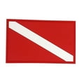 thumbnail image 1 of 6xScuba Diving Diver Down Flag Patch Badge Para Mochila Gear Bag Jacket Vest Sunnimix Parche de bandera de buceo, 1 of 8