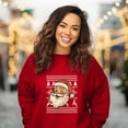 thumbnail image 5 of Ugly Sweater Santa Face -  Women's Sweatshirt, 5 of 24
