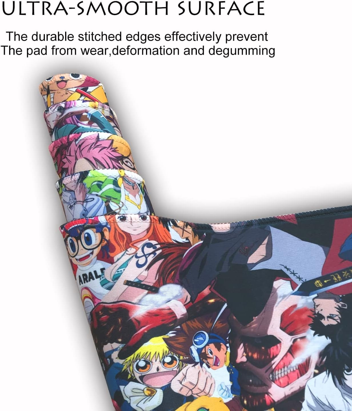 Extended Large Gaming Mouse Pad, Full Desk Keyboard Mouse Pad, XXL Bigmouse Pad with Anime, Waterproof and Anti-Skid for Office Desk Decor . (35.4×15.75×0.1 inch)