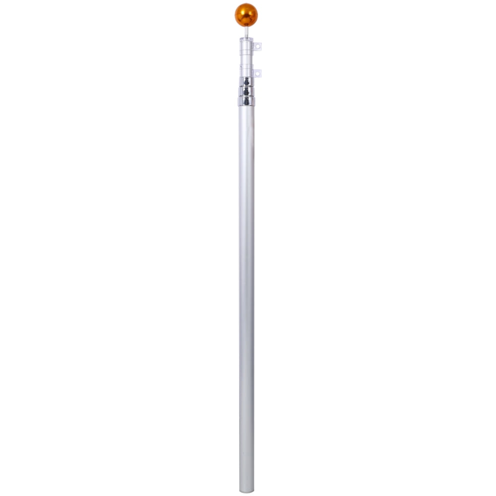 Flag Poles for Outside House, 25FT Sectional Flag Pole Kit, Extra Thick Heavy Duty Aluminum Flagpole, Outdoor Inground Flag Poles with Topper Balls for Yard, Residential or Commercial