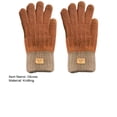 thumbnail image 7 of Tnobhg 1 Pair Winter Gloves Thick Plush Knitted Elastic Five Fingers Keep Thermal Warm Applique Outdoor Gloves Clothes Accessories, 7 of 7