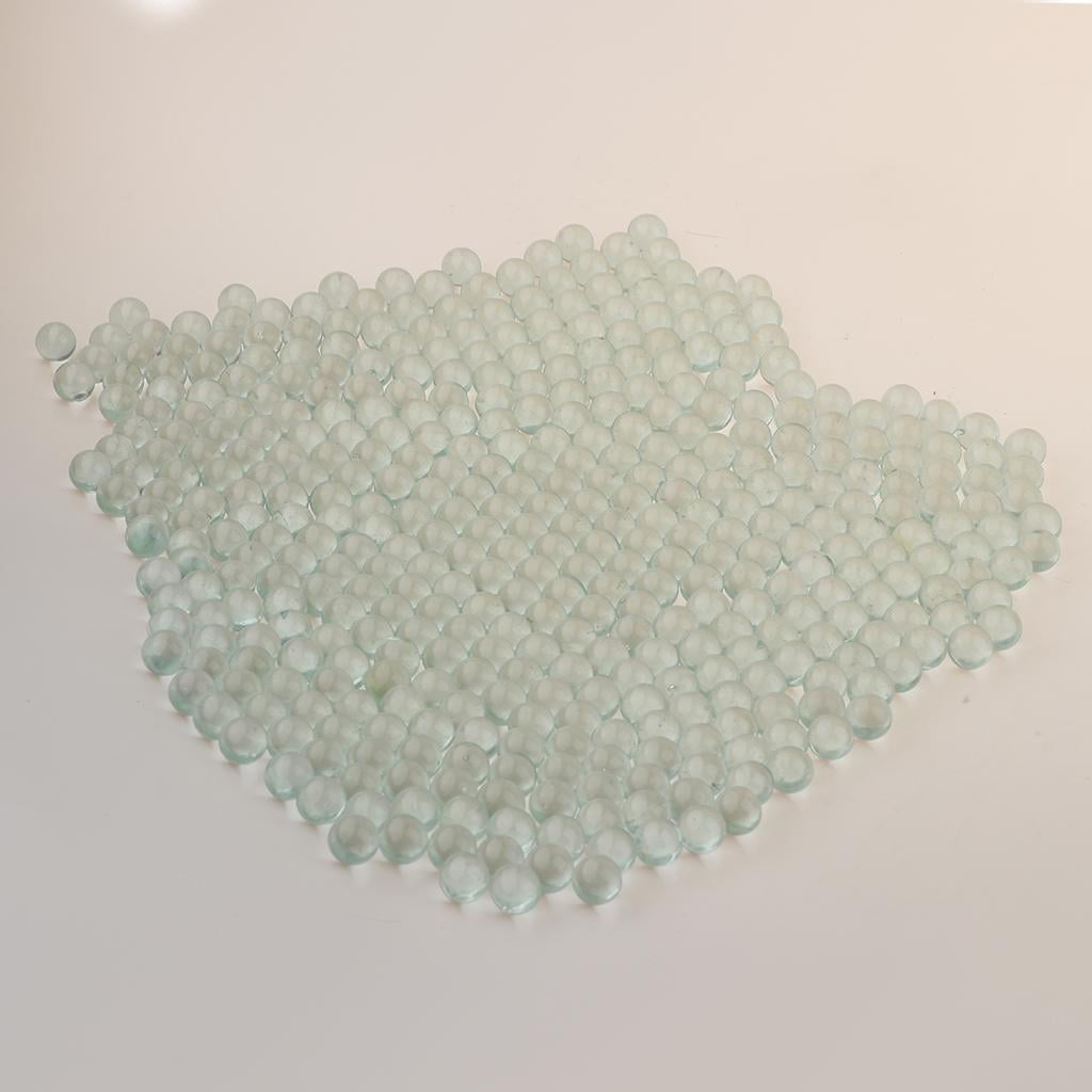 350Pcs 10mm Round Clear Glass Marbles for Filling Vases Aquarium Decoration 