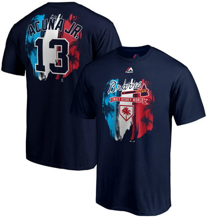 Ronald Acuna Jr. Atlanta Braves Majestic 2019 Spring Training Name & Number T-Shirt -