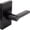 Matte Black, variant on Stone Harbor Hardware Vienna Door Lever with Rectangular Rosette, Dummy (Non-Turning) Function, Matte Black