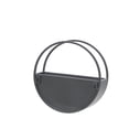 thumbnail image 6 of S/2 METAL 9/12" ROUND WALL PLANTERS, BLACK 06858, 6 of 9