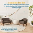 thumbnail image 5 of ECR4Kids Willa Loveseat, Raisin, 5 of 9