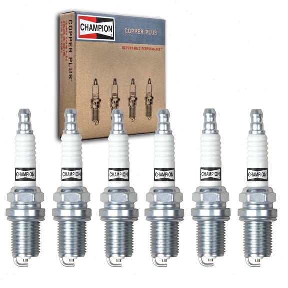 6 pc Champion 71 Copper Plus Spark Plugs for 1213202 1213202S 1413203 22401-50Y05 22401-55Y15 2382 41-602 41-610 41-617 41-627 41-628 491055 491055S 499608 56006240 692051 72347GS 759-336 77-303-1