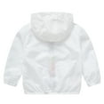 thumbnail image 5 of Sopiago Kids Boys Girls Sun Sunscreen Jackets Lightweight Summer Breathable Boys Girls Zip Up Jacket Toddler Summer Outwear (White,7-8 Years), 5 of 7