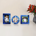 thumbnail image 4 of Handicrafts Home Mini Picture Frame Set of 3, Vintage Picture Frame, Small Photo Frame, Wall Hanging Photo Frame, Blue Nursery Décor, 4 of 7
