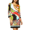 thumbnail image 2 of Women's Revolution Printed Bell Sleeve Dress, 2 of 6