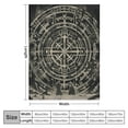 thumbnail image 4 of Nawypu Viking Throw Blanket , Viking Design Magical Runic Compass Lightweight Soft Throw Blanket with Pillowcase Perfect for Bed and Sofa, 4 of 6