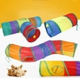 thumbnail image 3 of Túnel plegable para gatos, túnel para gatos de 3 vías, túnel para gatos con pelota de juego, túnel para gatos de diseño exquisito, 3 of 6