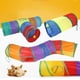 thumbnail image 3 of Túnel plegable para gatos, túnel para gatos de 3 vías, túnel para gatos con pelota de juego, túnel para gatos de diseño exquisito, 3 of 6