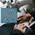thumbnail image 5 of set leather Water Wash Vanishing Pen Refillable Pen Silver Refill Pen for Leather Marking Water Erasable Pens Fabric Leather, 5 of 5