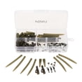 thumbnail image 4 of Lixada 100pcs Terminal Carp Fishing Tackle Safety Clips with Pins Tail Rubber Tubes Tangle Sleeves Quick Change, 4 of 7