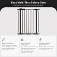 thumbnail image 2 of Open Box BalanceFrom Walk Thru Safety Gate, Fits 29.1-33.8" Openings, 36” Tall, 2 of 12