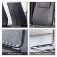thumbnail image 4 of 8 Pieces Dinner Chairs, Faux Leather Dinning Chairs with High Backrest and Upholstered Cushion Seat, Modern Dining Table Chairs with C-shaped Tube Legs, Gray, 4 of 9