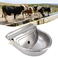 thumbnail image 4 of Dispensador de Agua de Animales de Granja, Acero inoxidable anti -óxido resistente Tazón Auticú de Agua potable de animales fáciles de lápiar para el patio, 4 of 7