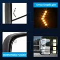 thumbnail image 3 of Ledkingdomus Tow Mirrors for 2007-2013 Chevy Silverado 1500 2500 Power Heated LED Turn Signal, 3 of 8