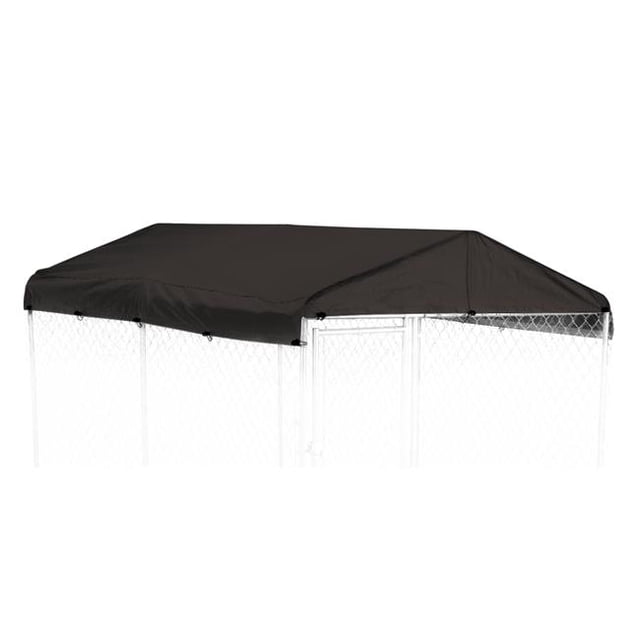 Bâche de Couverture de Chenil Noire 5 x 10 Pi