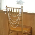 thumbnail image 5 of Balsa Circle 16 in White Pre-Tied Faux Pearl Garland Chiavari Chair Back Sash Beaded String Party Decorations, 5 of 8